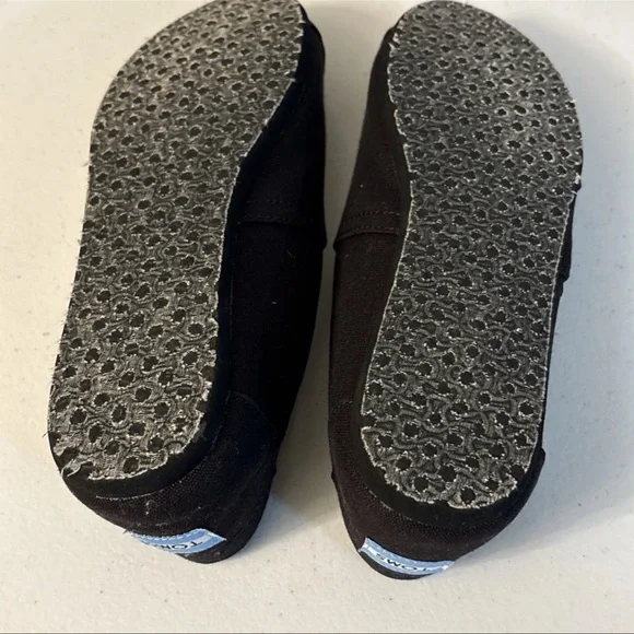 TOMS Shoes Women's Alpargata Classic Comfort Slip-On Canvas Flats Black Fabric 9 - Picture 8 of 14